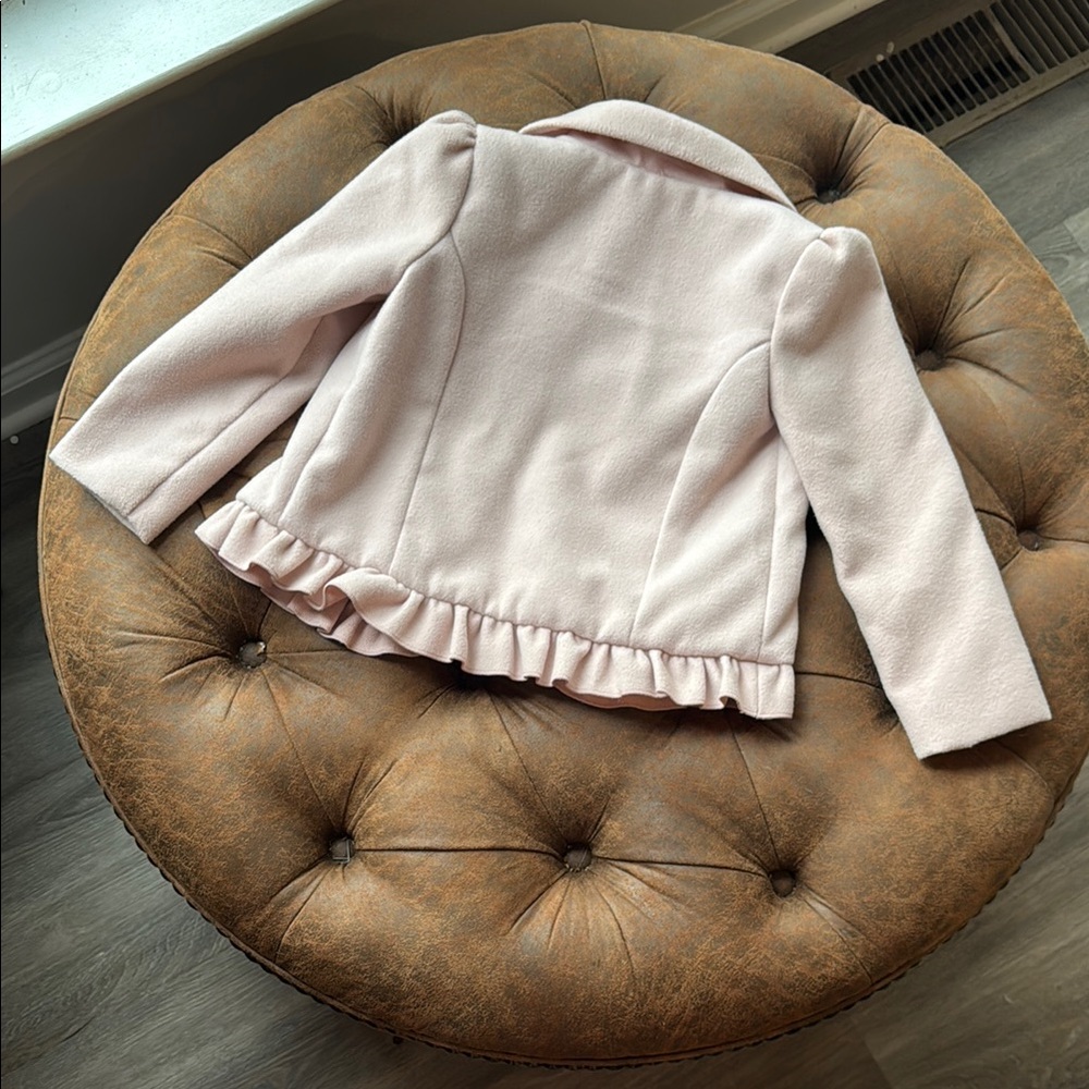 Pink Ruffled Kids Jacket - Picture 3 of 4